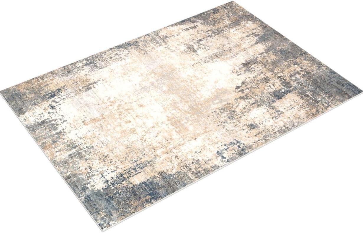 Loloi Teagan Ivory / Mist 3'-4" x 5'-7" Accent Rug