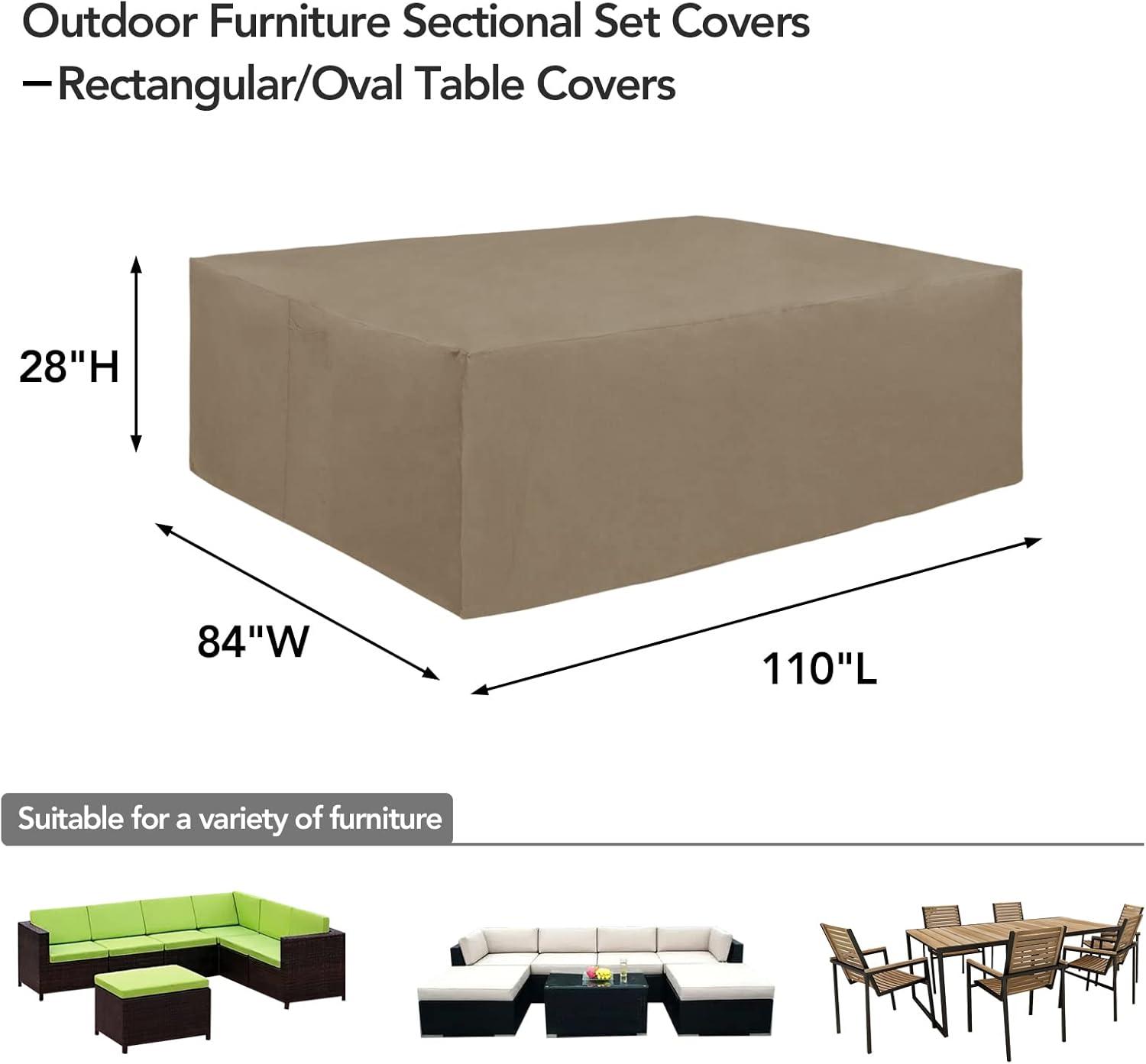 Camel Heavy Duty Waterproof Outdoor Furniture Cover