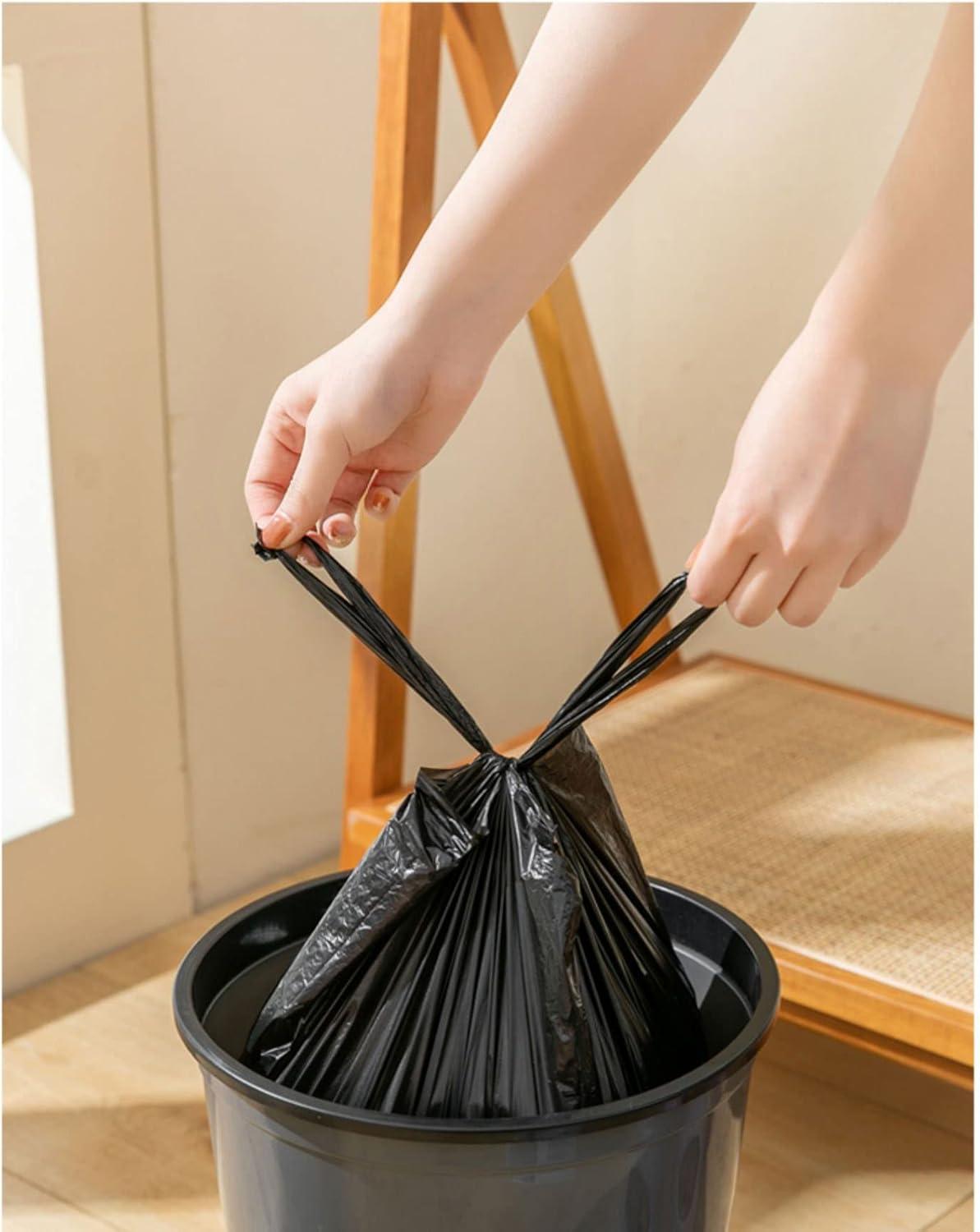 Small Trash Bags,5 Rolls 46x60 Cm 100 PCS 4 Gallon Garbage Bags, For Kitchen Bathroom Bedroom Office Use