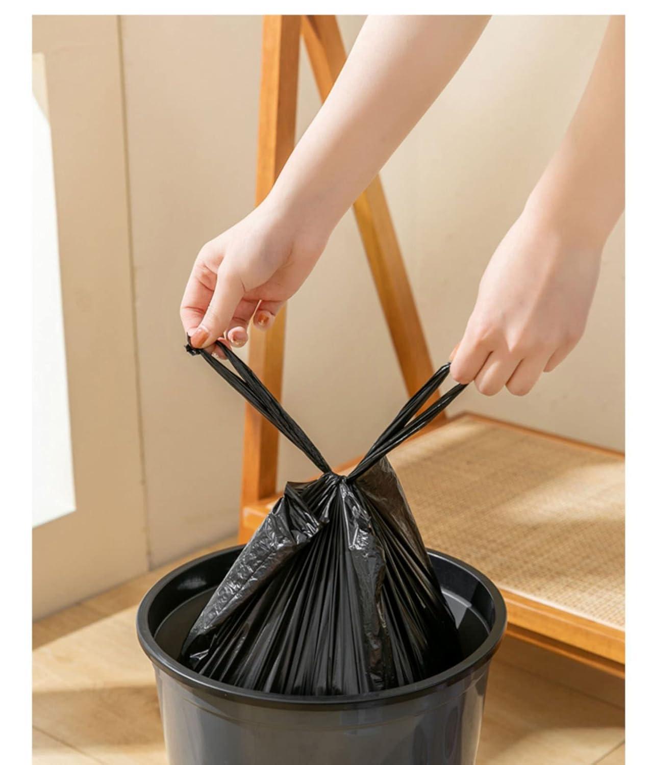 Small Trash Bags,5 Rolls 46x60 Cm 100 PCS 4 Gallon Garbage Bags, For Kitchen Bathroom Bedroom Office Use