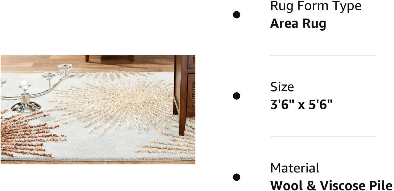 Soho SOH712 Hand Tufted Indoor Accent Rug - Light Blue/Multi - 3'6"x5'6" - Safavieh.