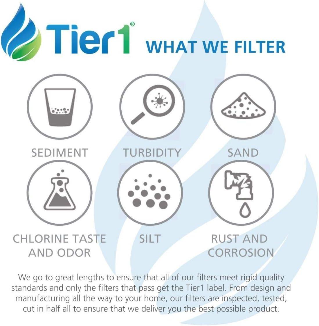 Tier1 Inline Water Filter NSF Standard Certified Replacement for GE GXRTQR Filter System - Activated Carbon Media to Reduce Contaminants including Chlorine Taste and Odor