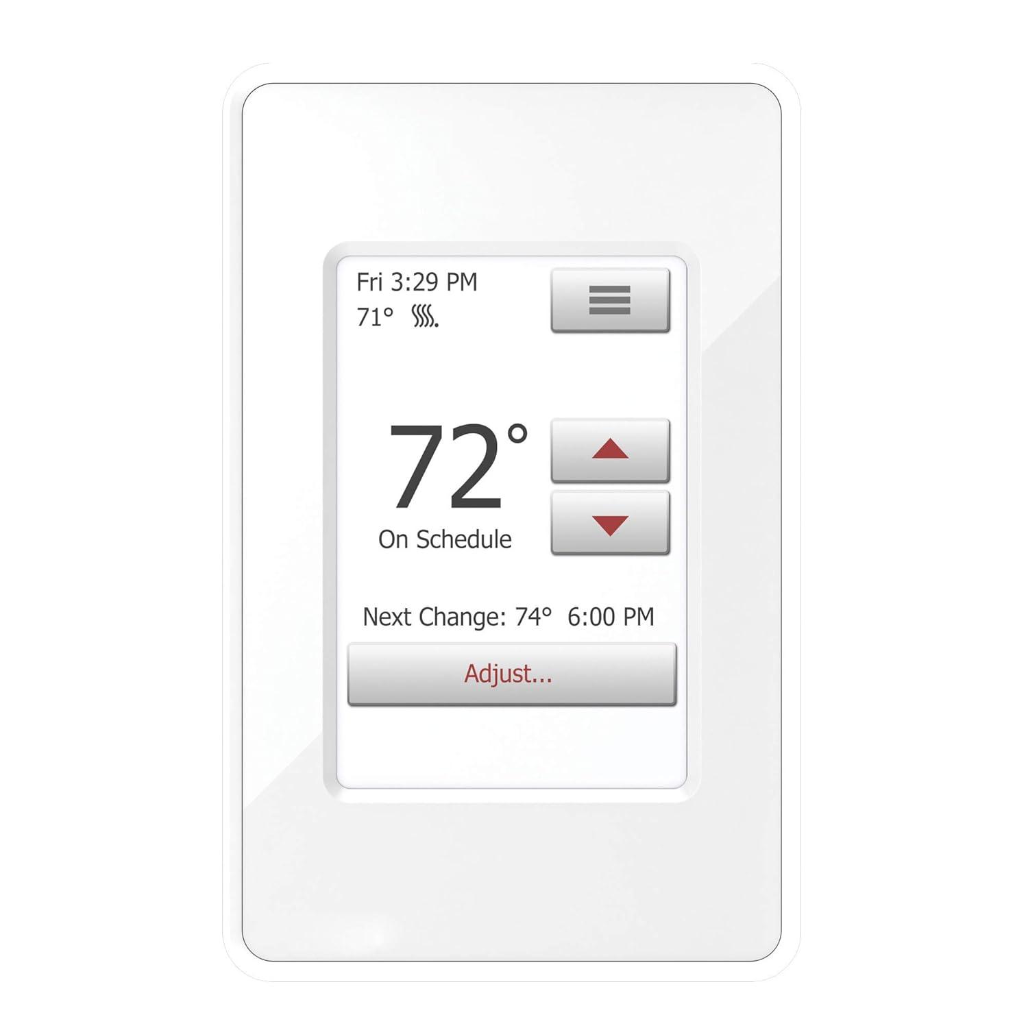 WarmlyYours WarmlyYours NSpiration Series Of Controls Smart Programmable Thermostat White