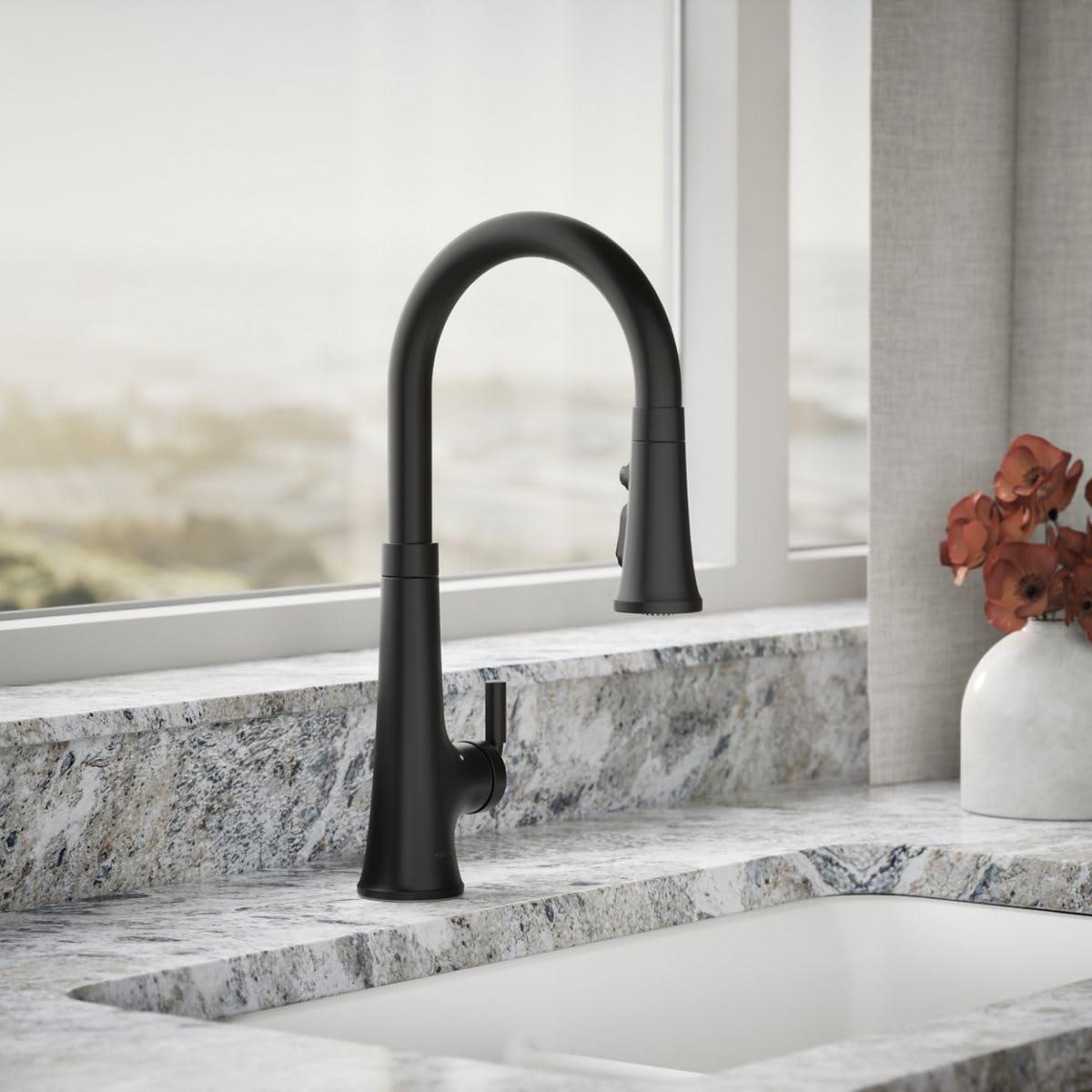 Tone Touchless Pull-Down Kitchen Sink Faucet with Three-Function Sprayhead