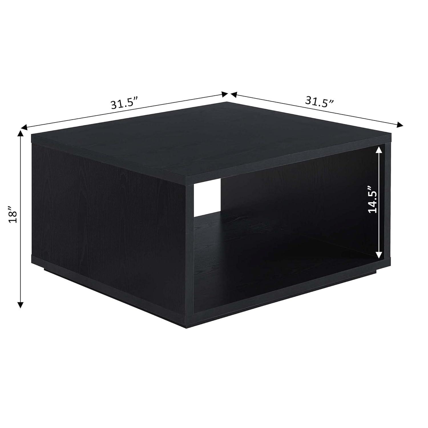 Haught Floor Shelf Coffee Table with Storage