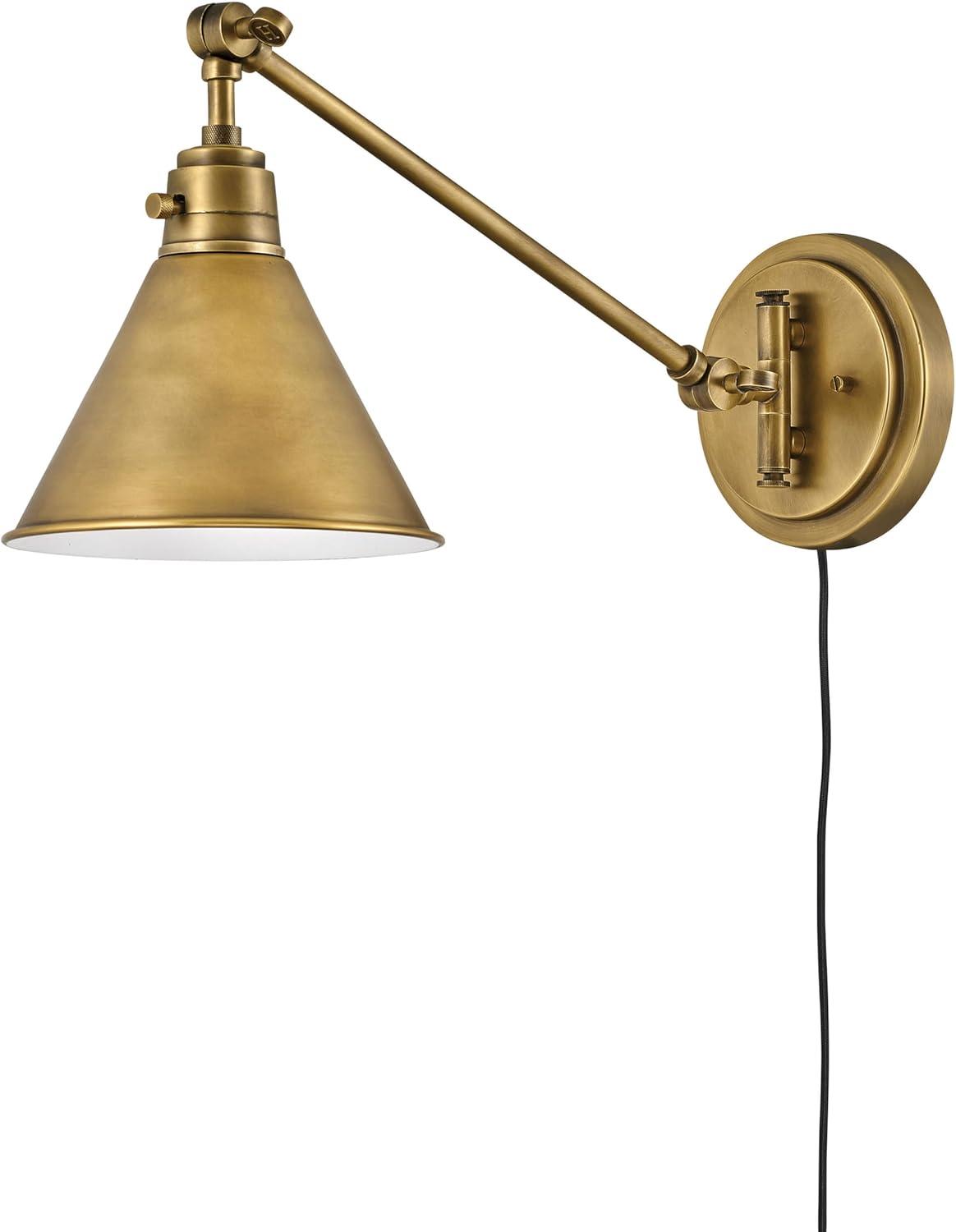 Lennon Plug-In Task Sconce - Brass