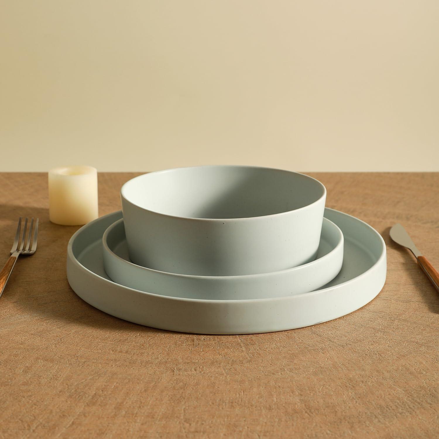 MODAN Stoneware Dinnerware - Set of 24