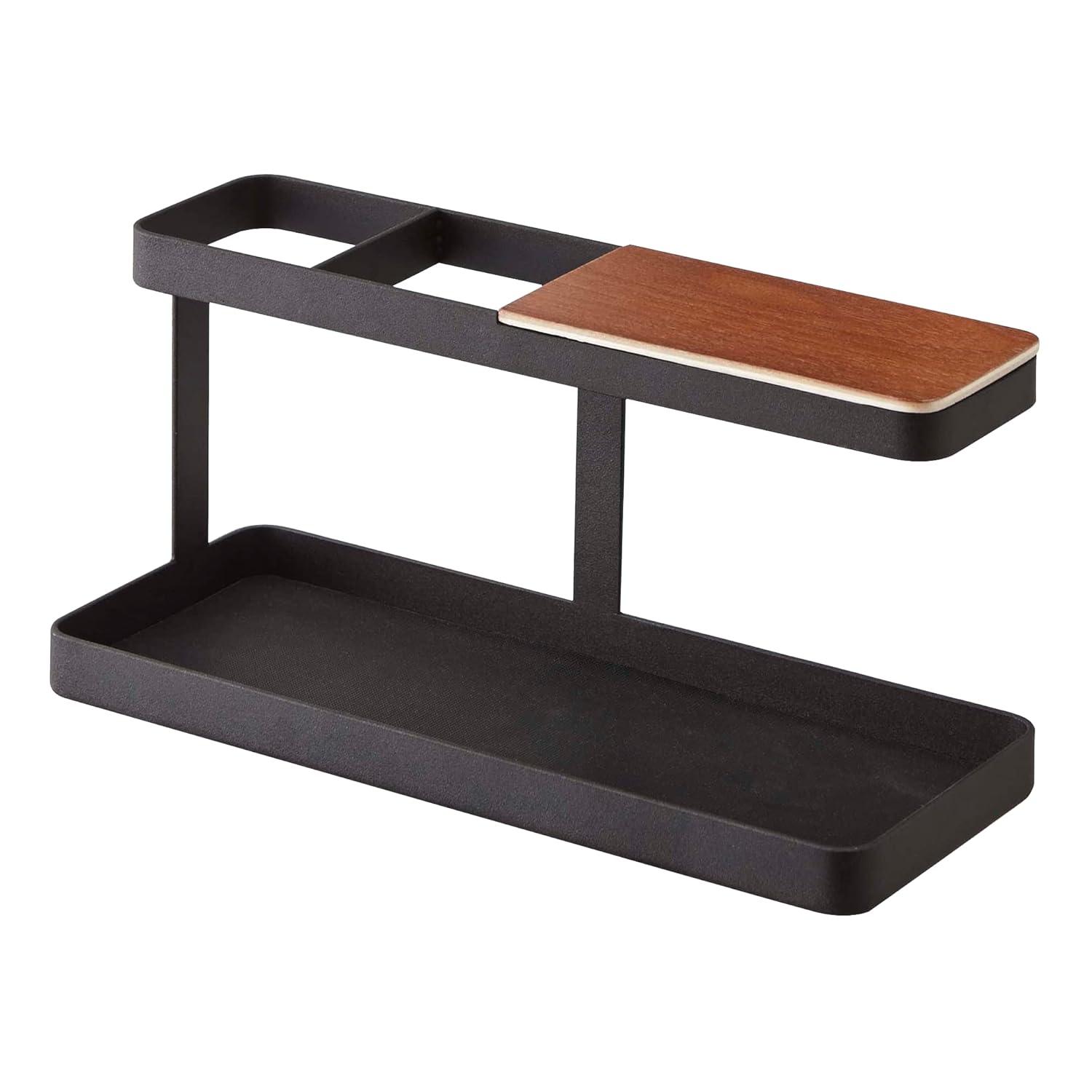 Yamazaki Home Countertop Spice Caddy, Storage And Organizer Rack, Steel, Anti-Slip Rubber Feet