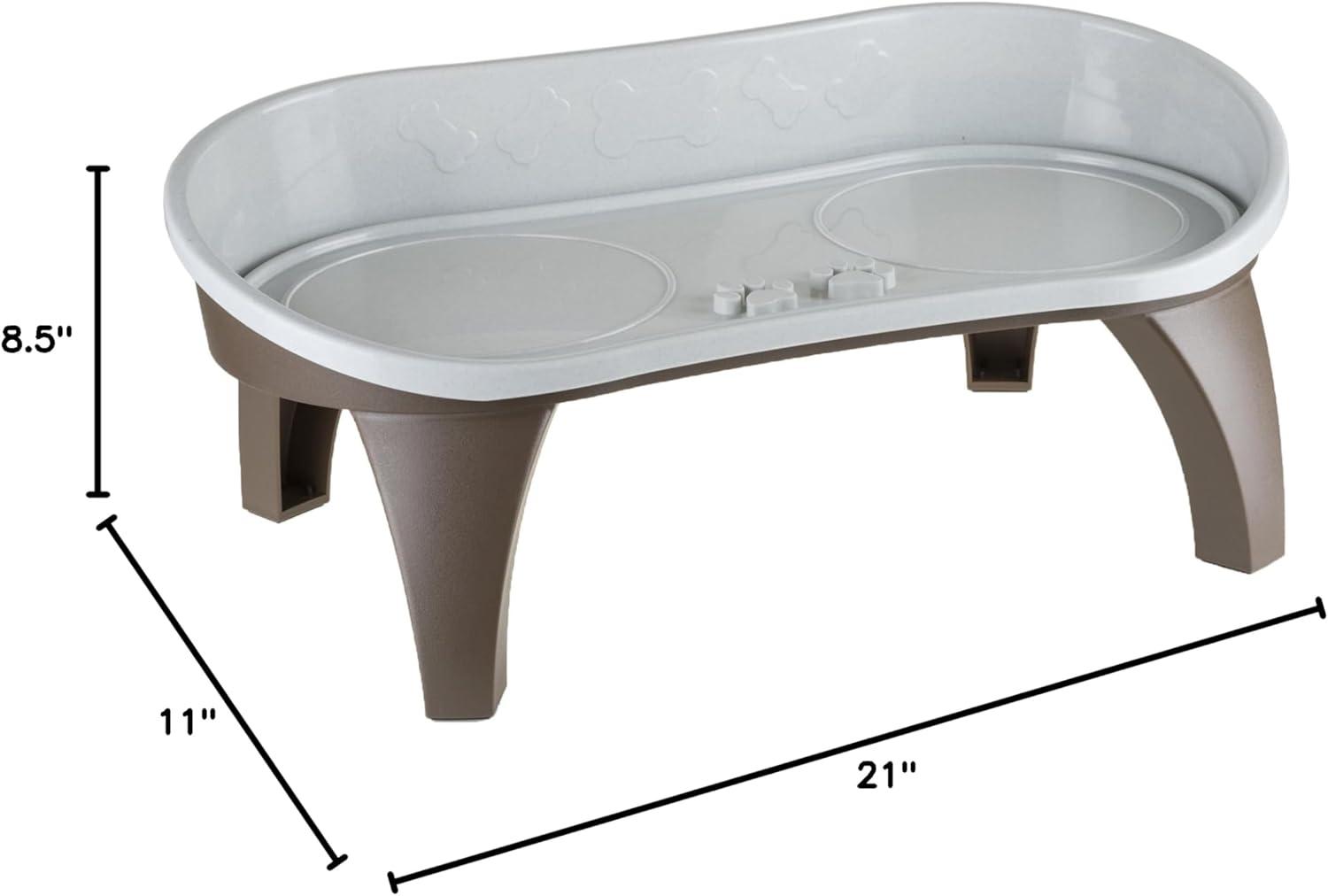 Dog Bowl Stand '? 8.5-Inch-Tall Feeding Tray for Dogs and Cats '? Dog Bowl Stands for Larg