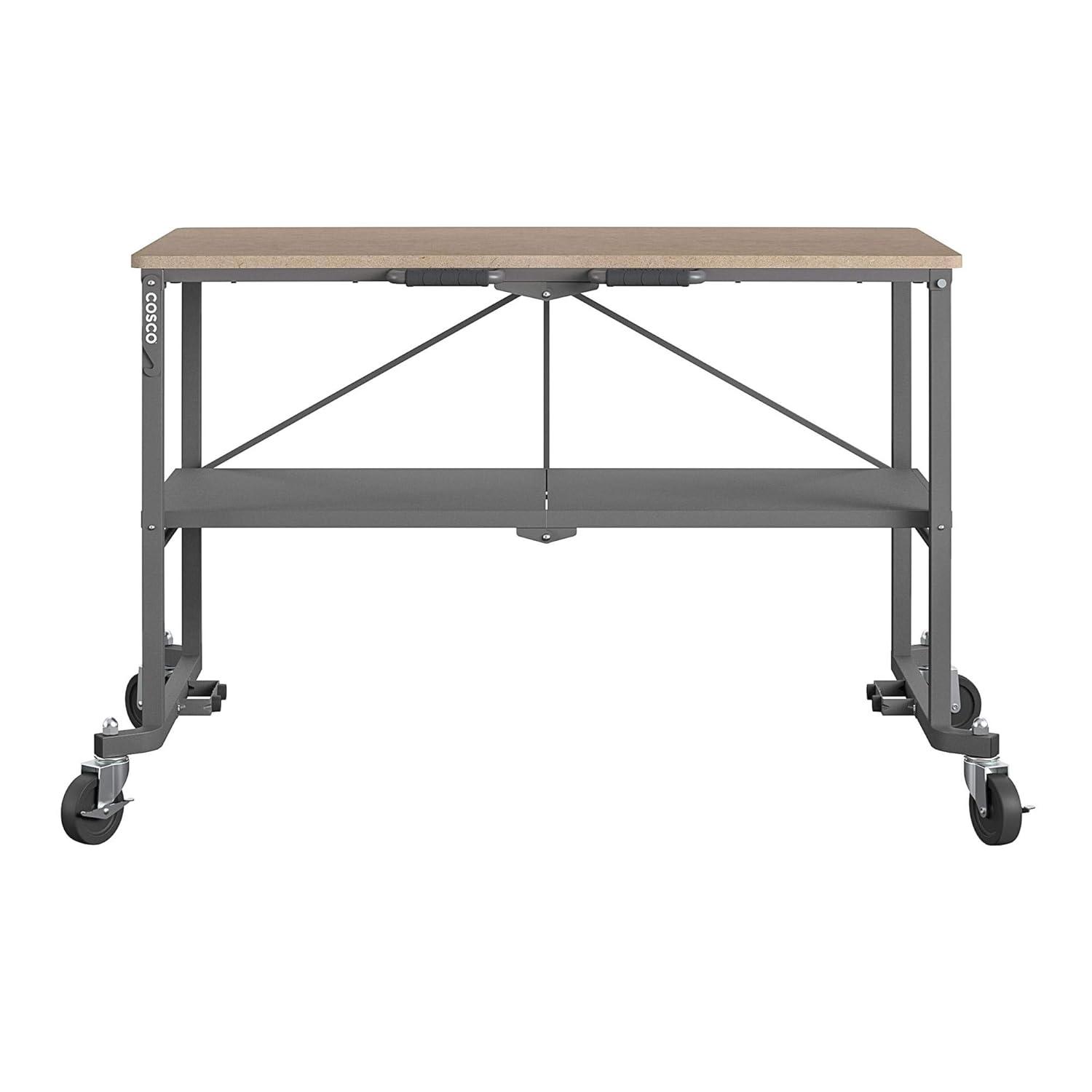 COSCO SmartFold Portable Workbench / Folding Utility Table (Steel)