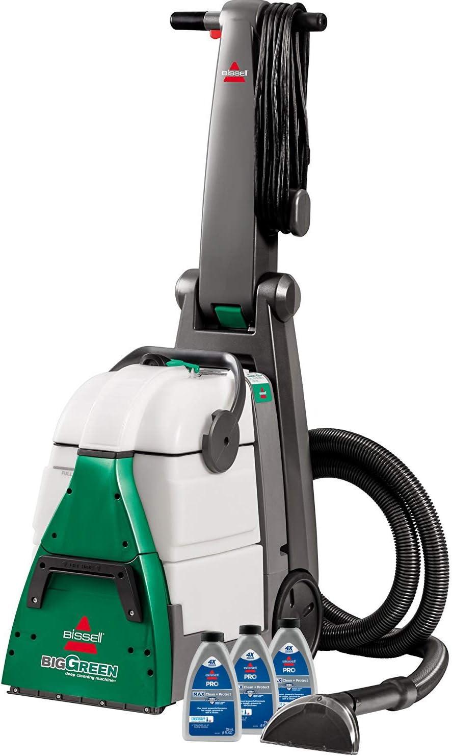 BISSELL Big Green Professional Carpet Cleaner with 8-Row XL DirtLifter PowerBrush, 6" Tough Stain Tool and 9" Long Reach Hose