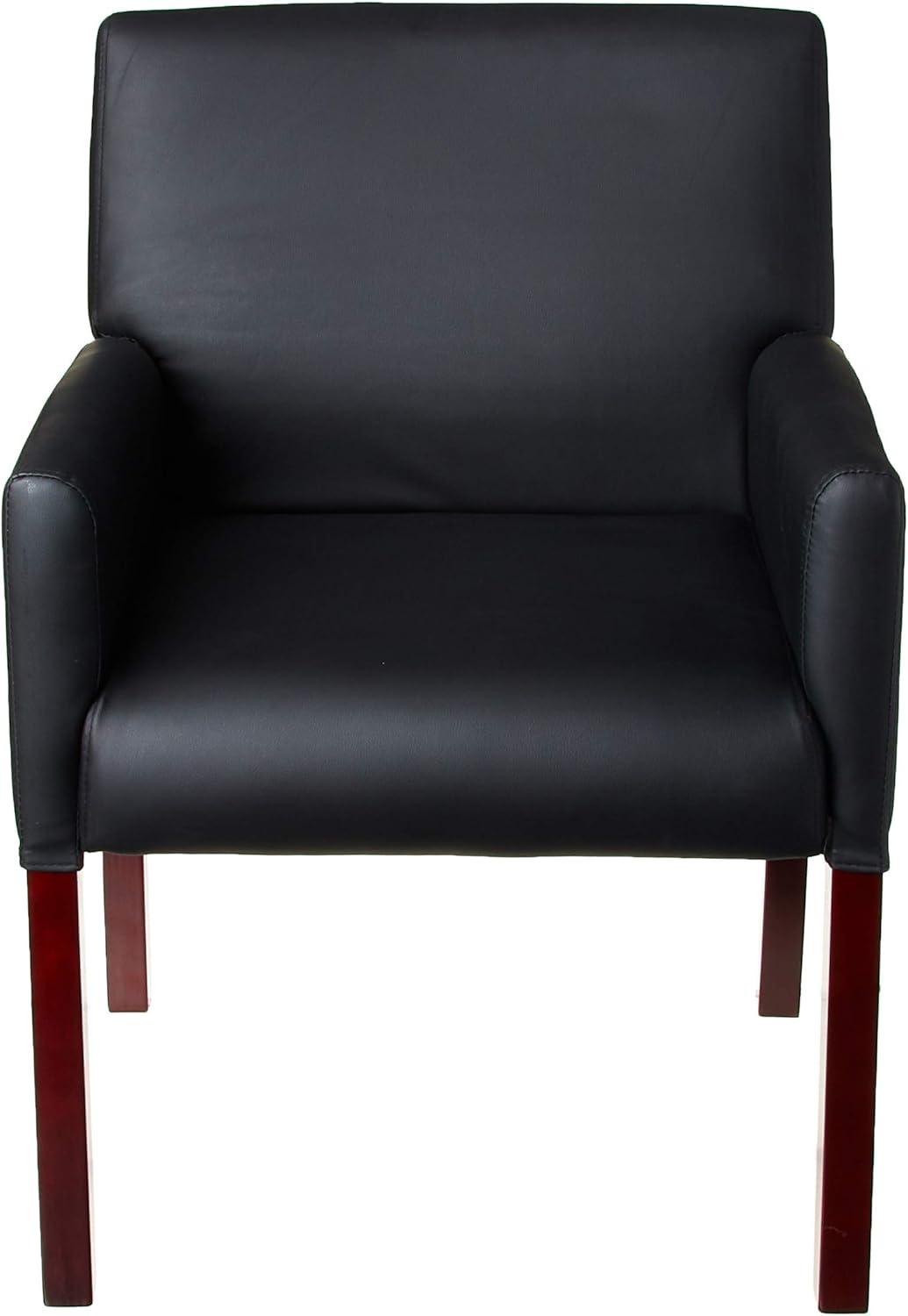 Boss Office Products Black Joinable Midback Guest Reception Waiting Room Chair