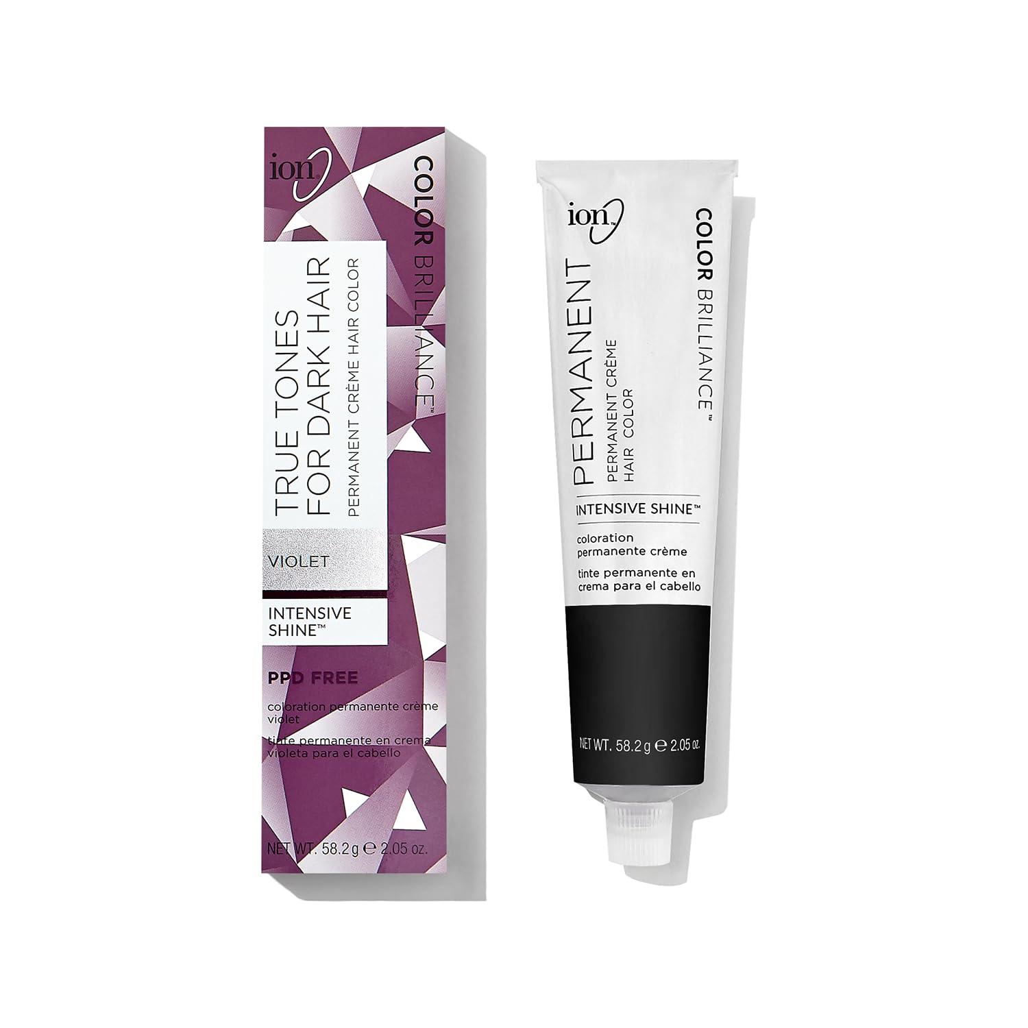 Intensive Shine Permanent Violet Crème Hair Color for Dark Hair