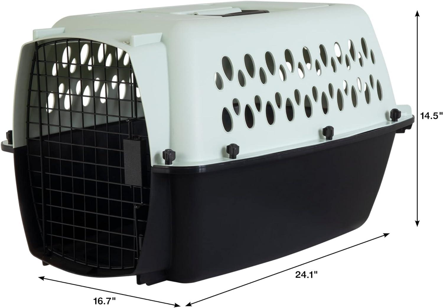 Black and Blue Plastic Airline Approved Pet Carrier