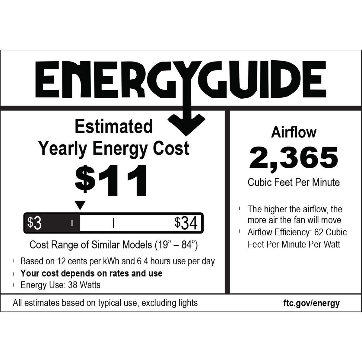 44" Sentinel 3 - Blade Standard Ceiling Fan with Remote Control and Light Kit Included