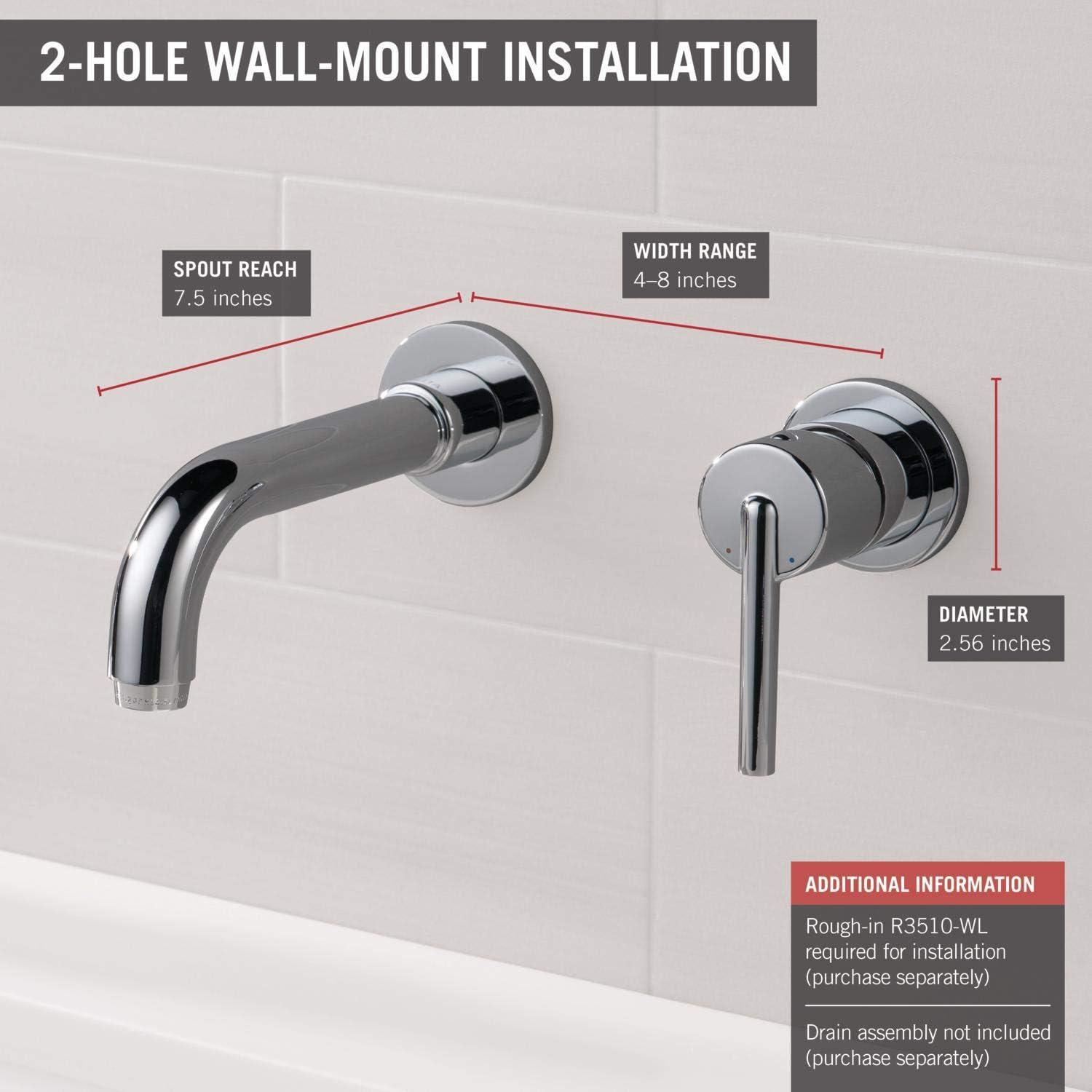 Trinsic Wall Mounted Bathroom Faucet