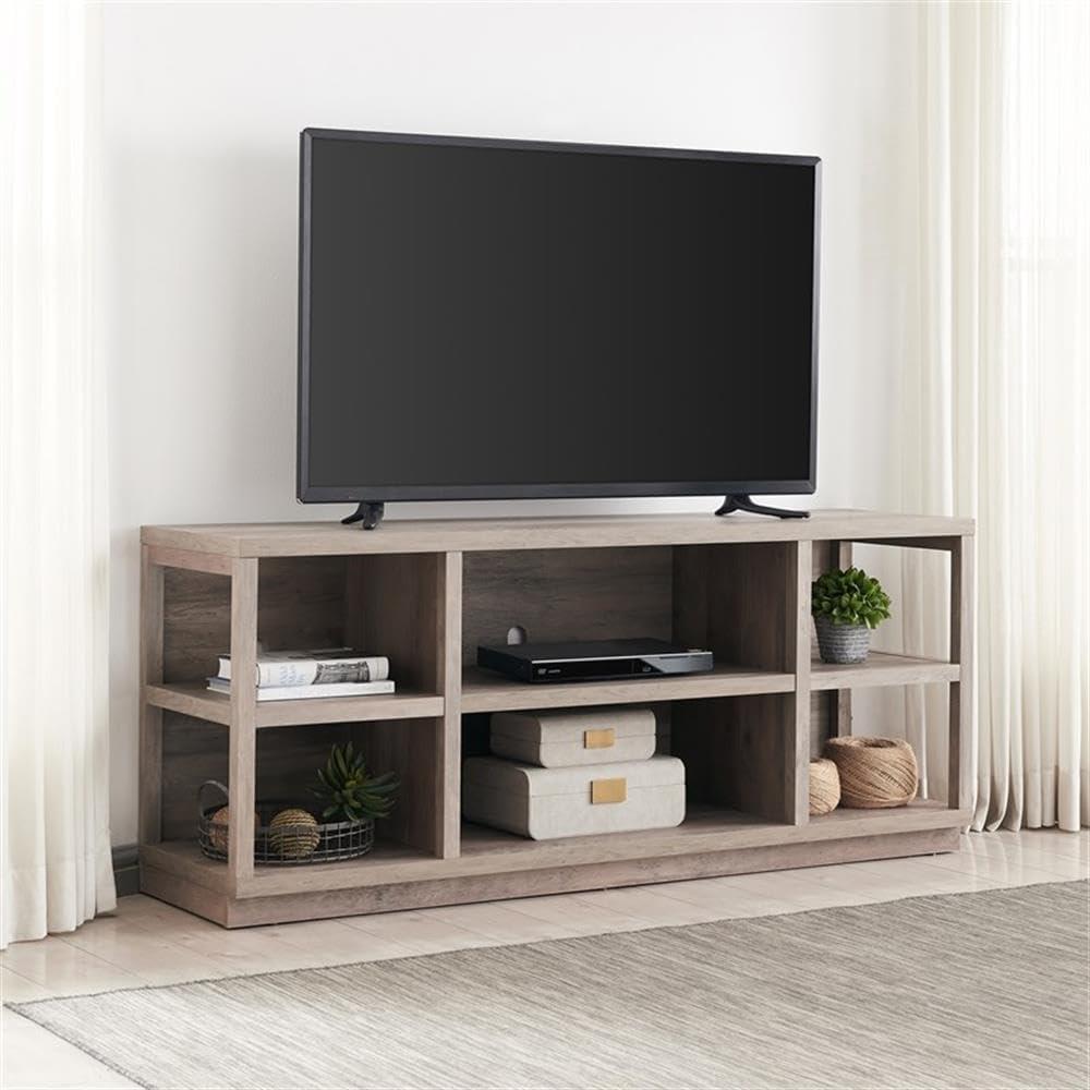 Henn&Hart 58" Gray Oak TV Stand