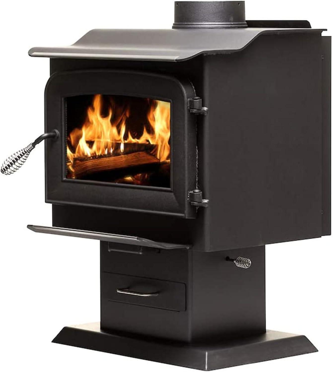 1200 sq. ft. Pedestal Wood Stove