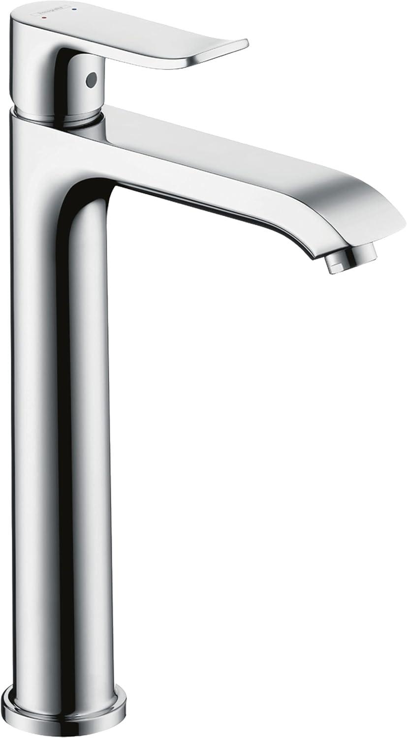 Sleek European Chrome Single Hole Vessel Sink Faucet