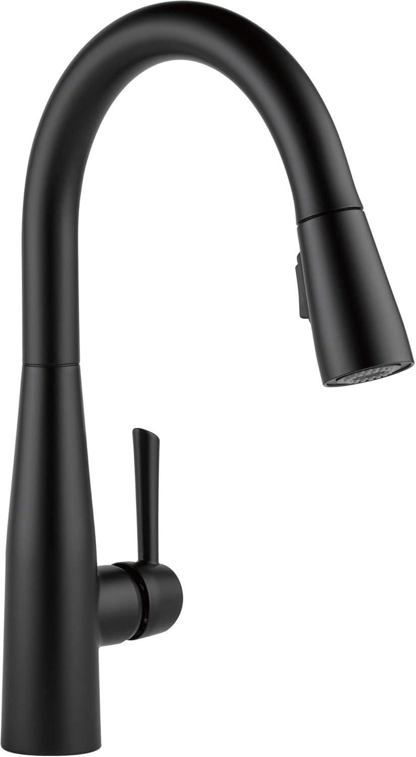 Matte Black Pull-Down Single Handle Kitchen Faucet