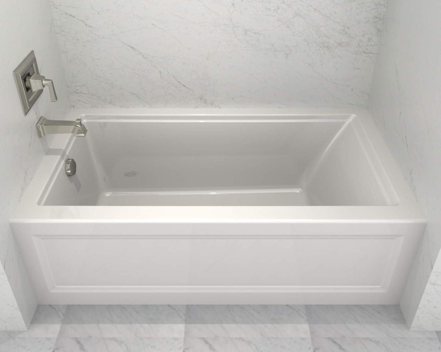 Town Square S 60'' x 32'' Alcove / Tile In Soaking Fiberglass Bathtub