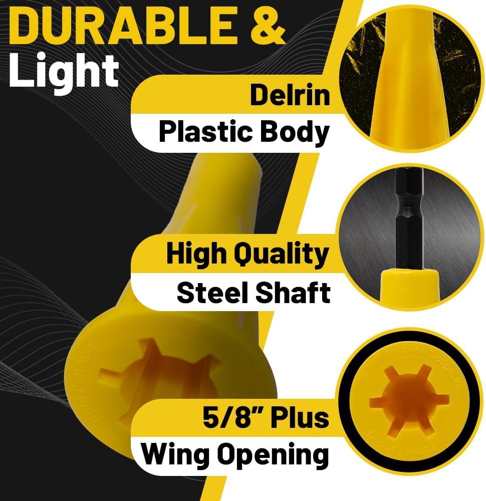 Yellow High-Impact Plastic Wire Connector Tool