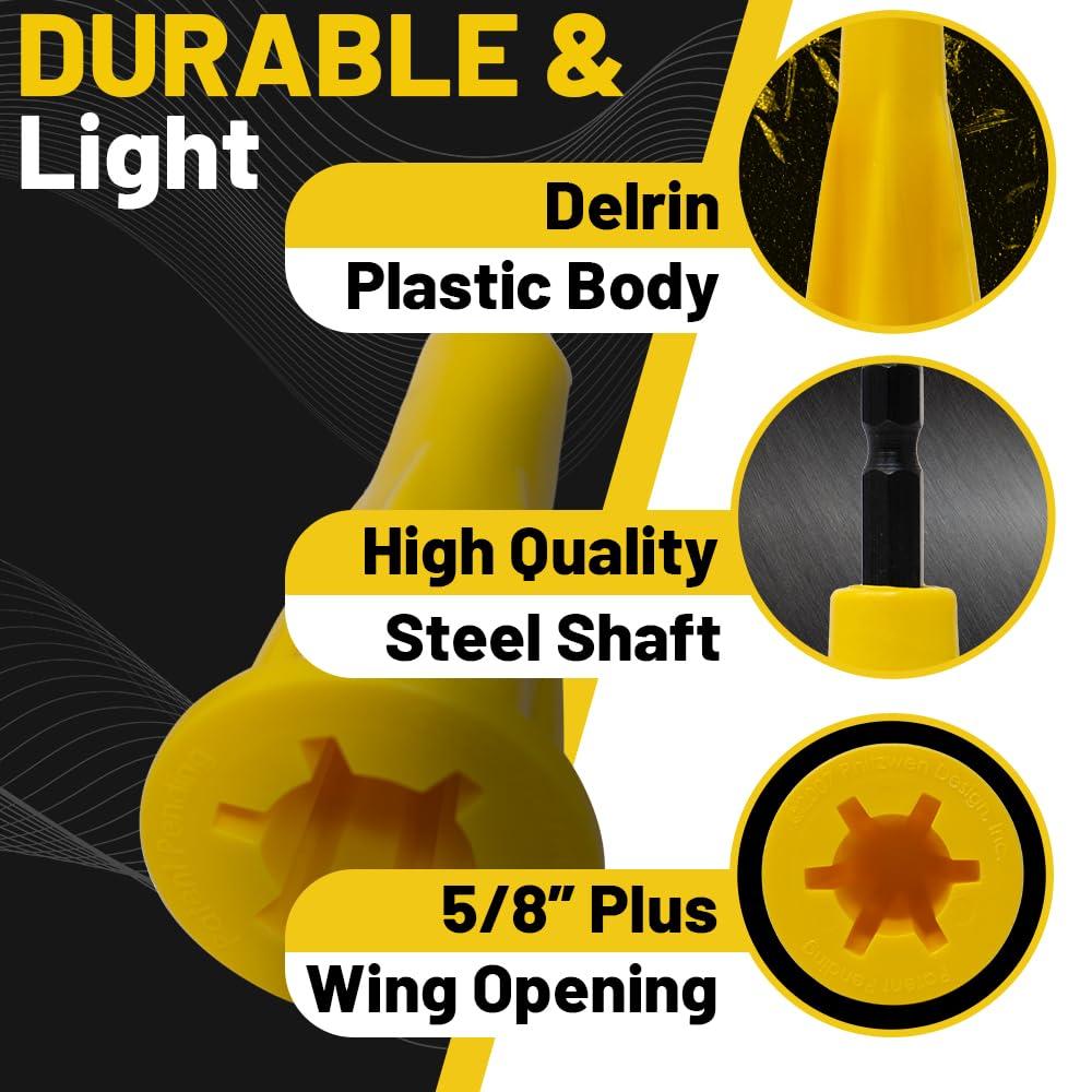 Yellow High-Impact Plastic Wire Connector Tool