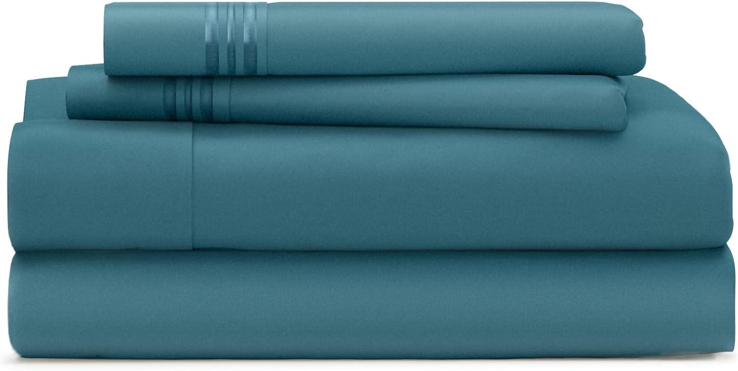 Cosy House Collection Everyday Bed Sheet Set - Dark Teal, Full