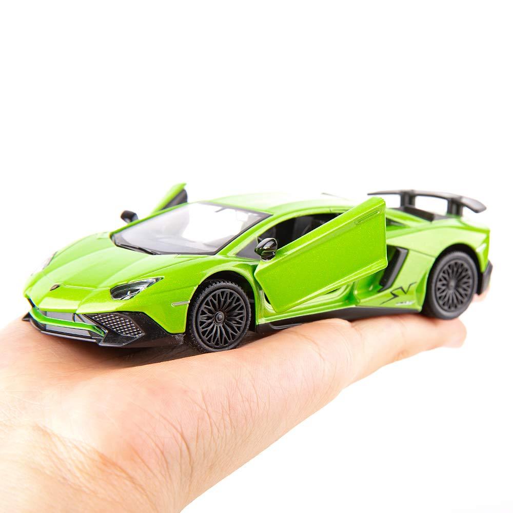 TGRCM-CZ 1/36 Scale Aventador LP700-4 Casting Car Model, Zinc Alloy Toy Car for Kids, Pull Back Vehicles Toy Car for Toddlers Kids Boys Girls Gift