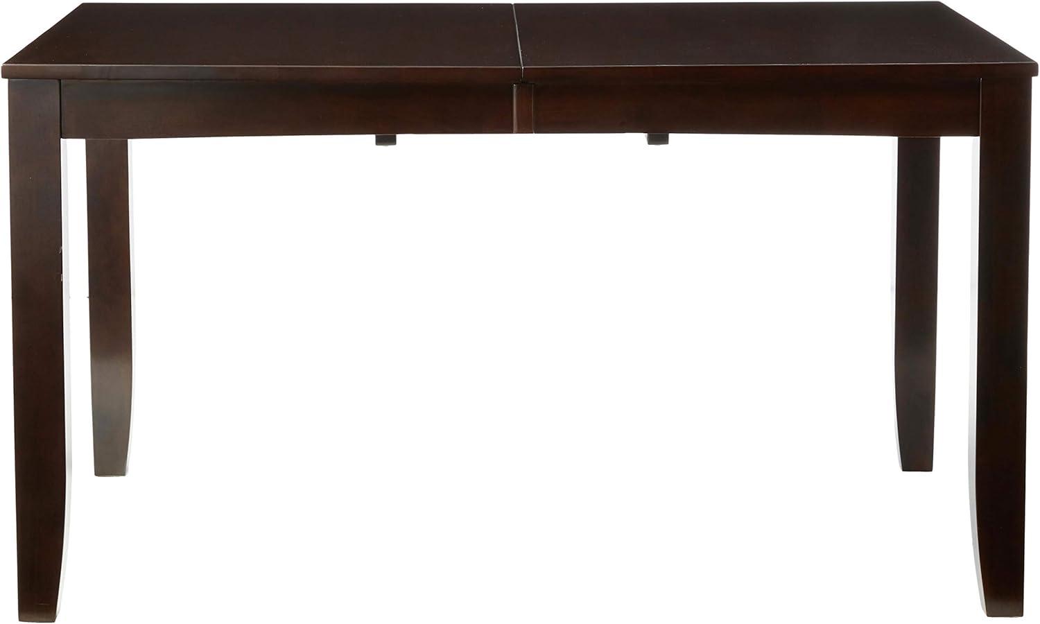 Lynfield Cappuccino Wood Extendable Dining Table, 66"