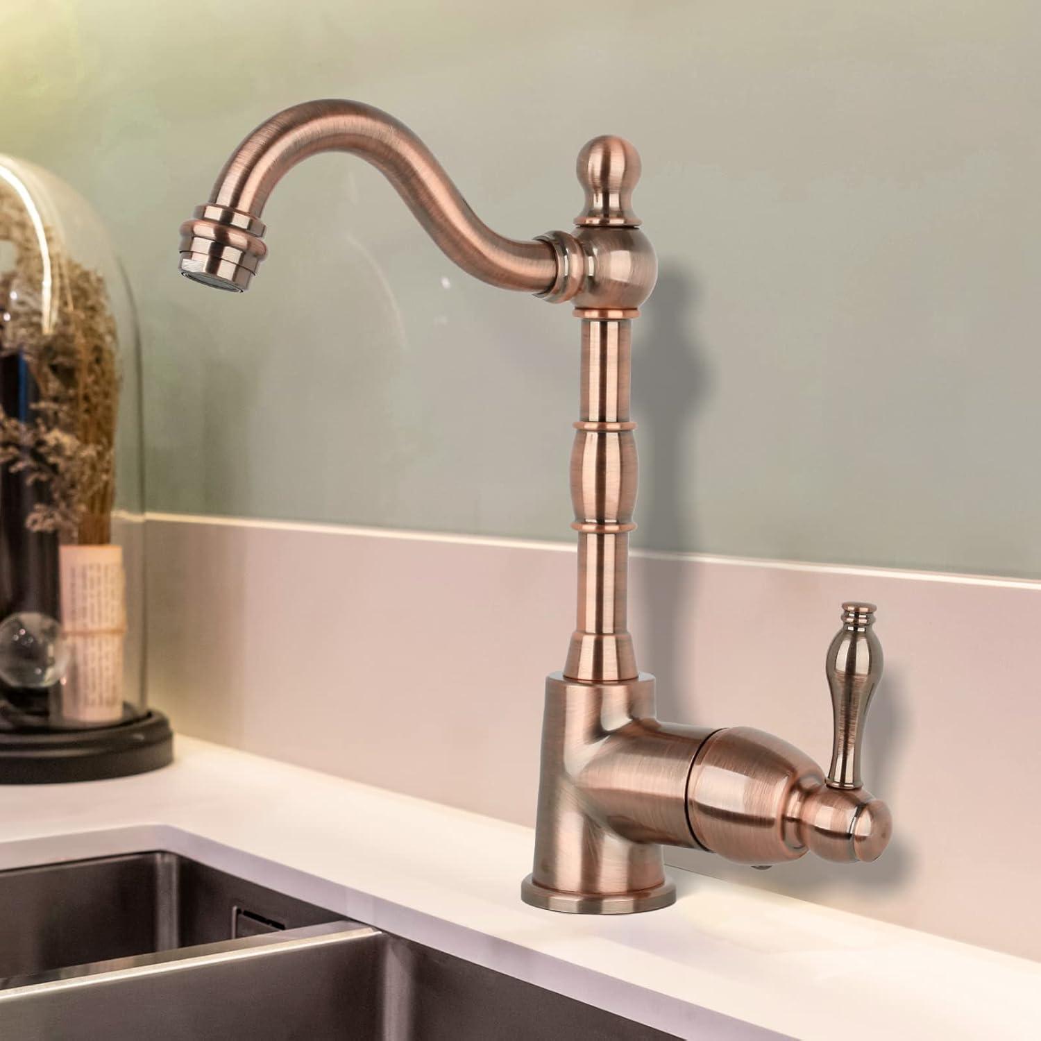 One-Handle Widespread Kitchen Bar Faucet