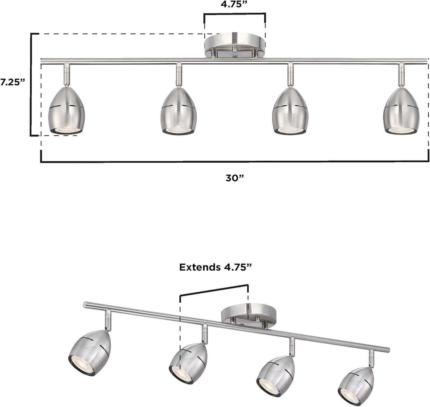 Westinghouse Borgata Brushed Nickel Silver 4 lights Pendant Light