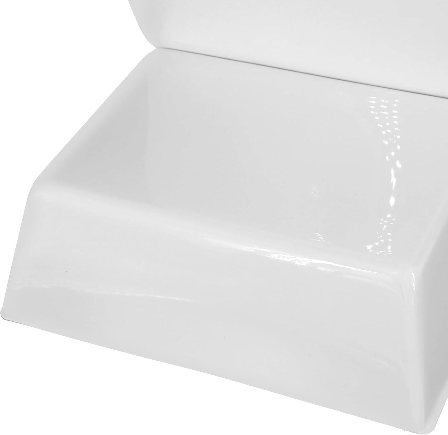 SSWBasics Economy Male White Plastic Countertop Mannequin - Fits Men's Sizes S-L