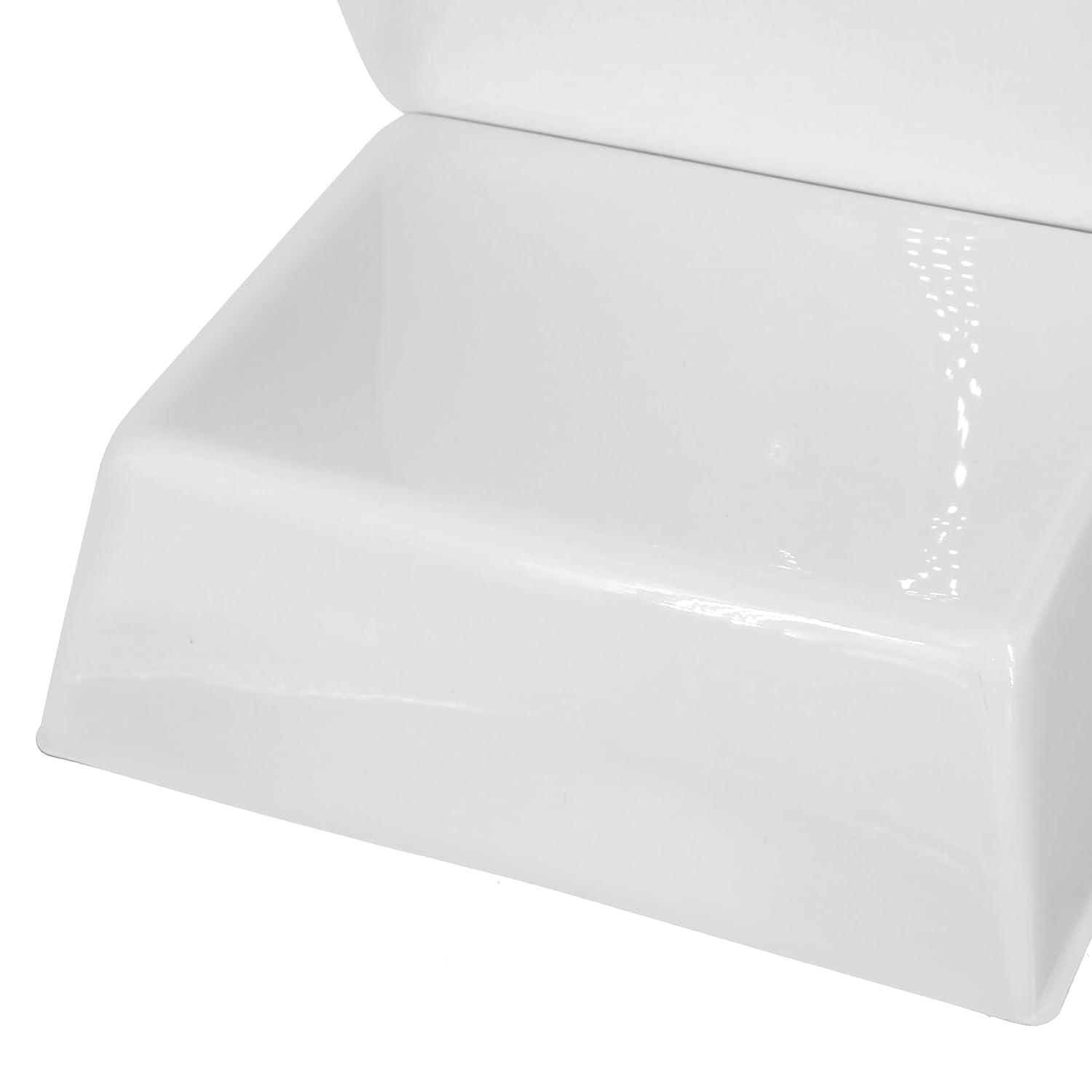 SSWBasics Economy Male White Plastic Countertop Mannequin - Fits Men's Sizes S-L