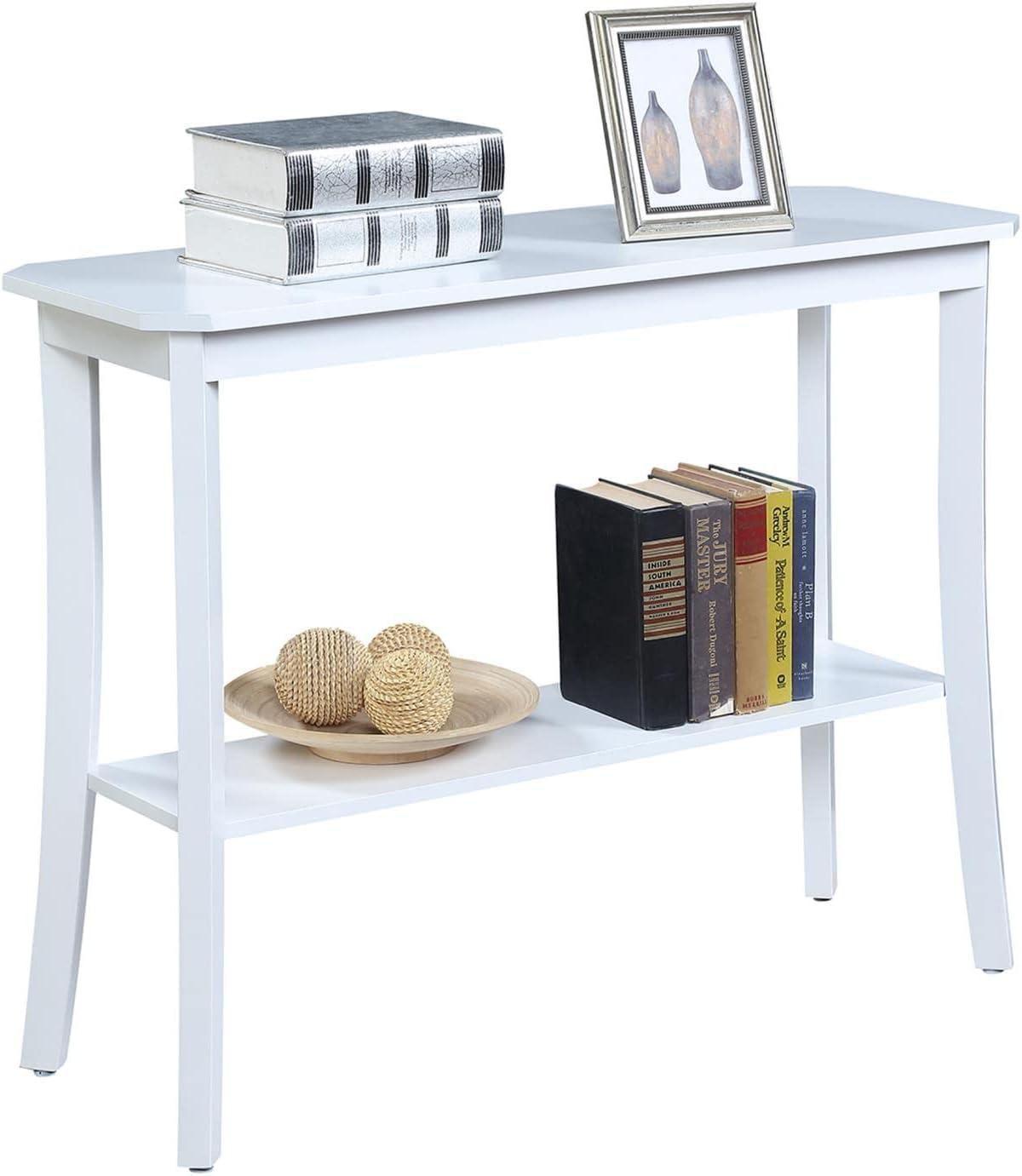 Convenience Concepts Designs2Go Baja Console Table with Shelf, White