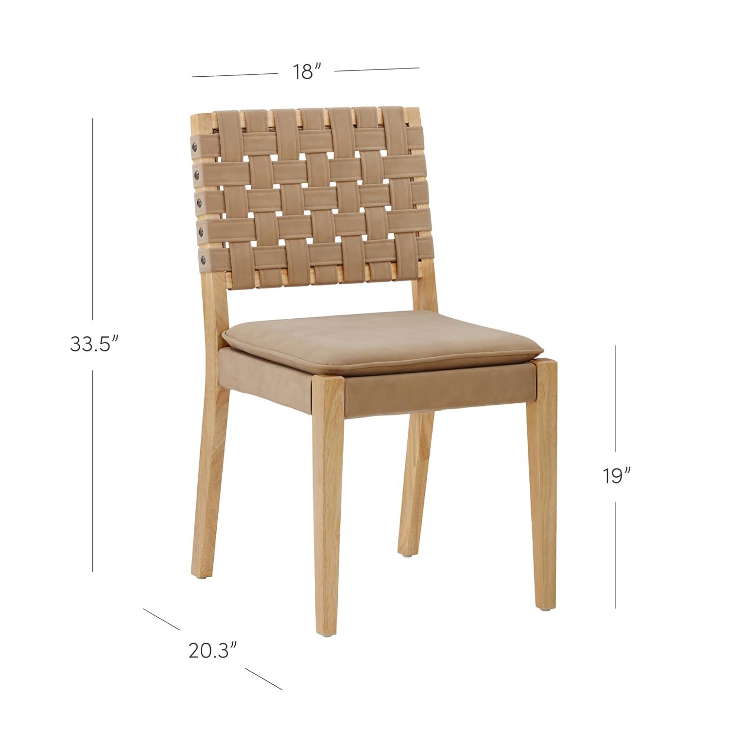Nathan James Upholstered Stool