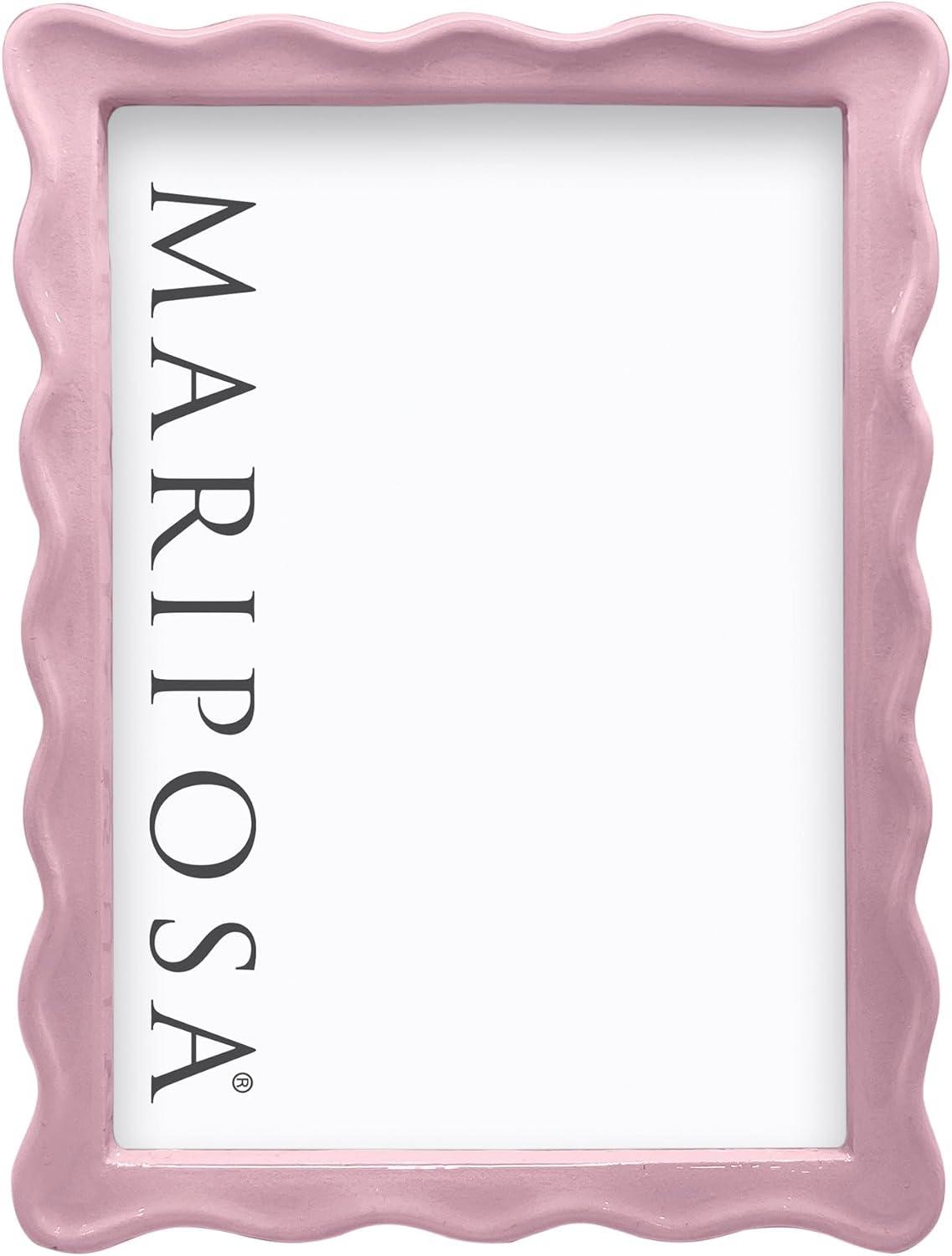 Wavy Pink 5x7 Aluminum Picture Frame