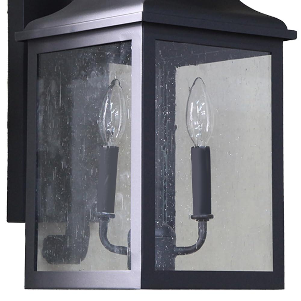 AA Warehousing ELW2283BL Exterior Wall Lighting, Black