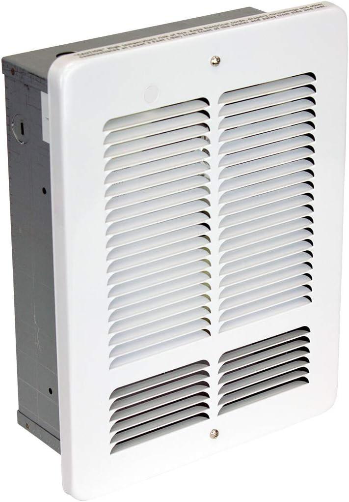 White Forced Air Wall Heater with Automatic Shut-off