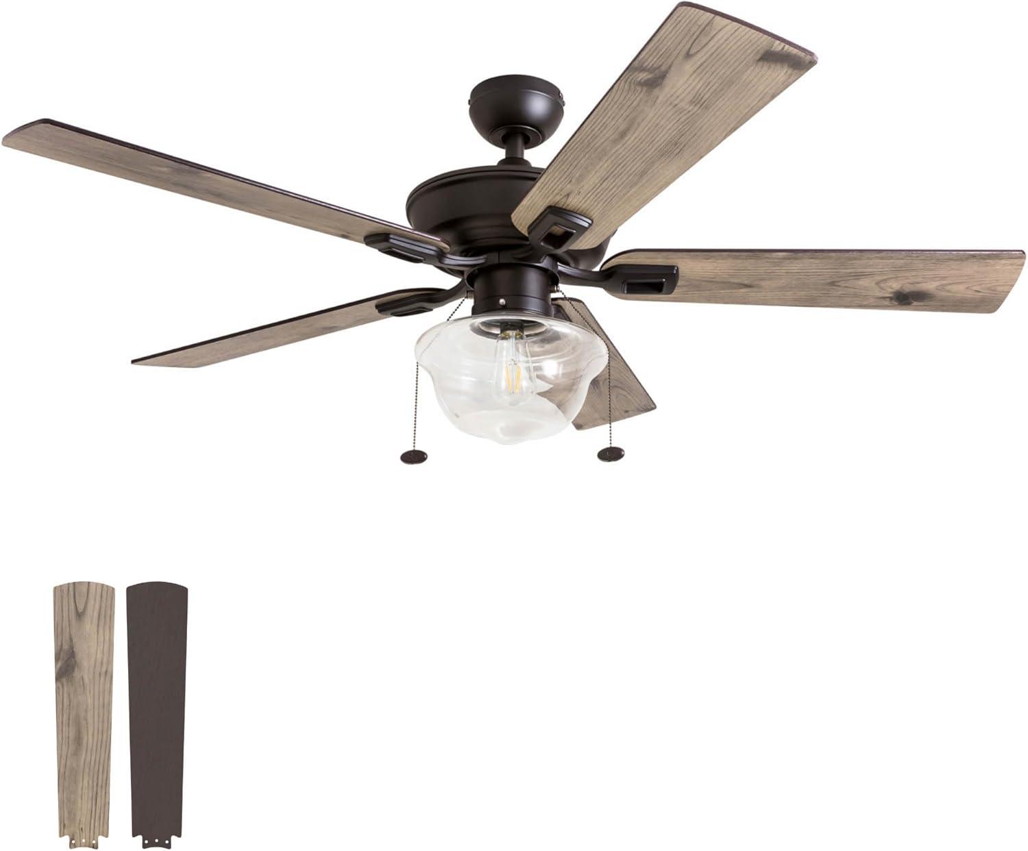 Prominence Home 52" Abner Indoor/Outdoor Bronze Ceiling Fan