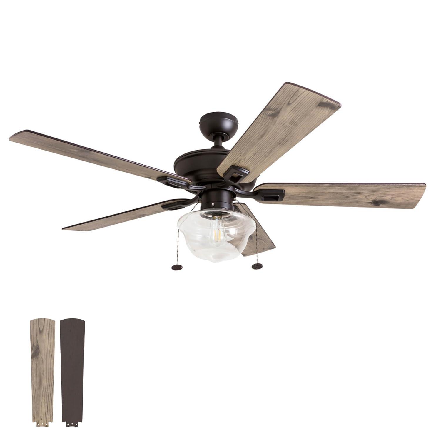 Prominence Home 52" Abner Indoor/Outdoor Bronze Ceiling Fan