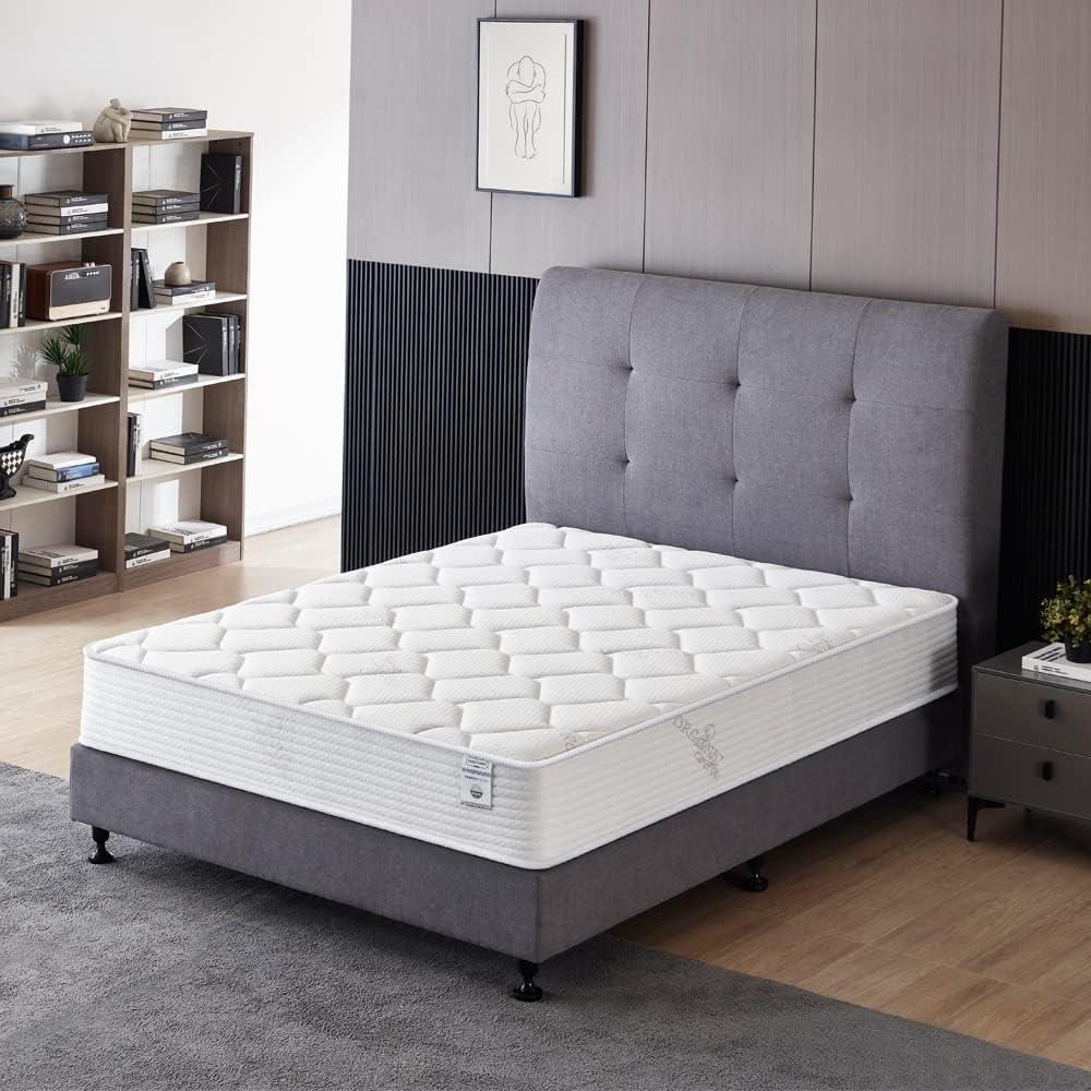 Twin Size Mattress - 10 Inch Cool Memory Foam & Spring Hybrid Mattress - Tight Top - Medium Firm - Oliver & Smith