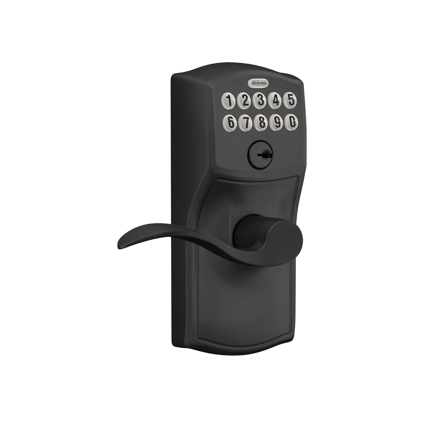 Schlage Fe595-Cam-Geo Camelot Keypad Entry - Black