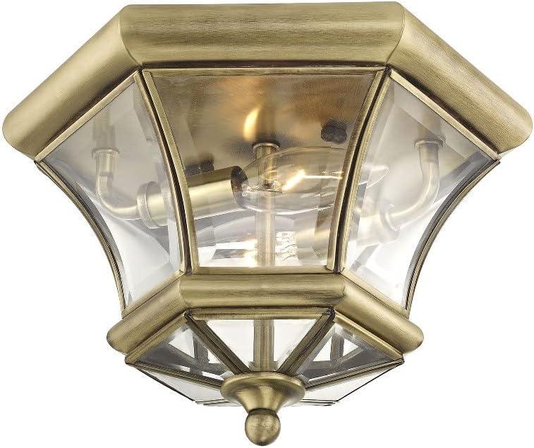 Livex Lighting Monterey/Georgetown 2 - Light Flush Mount in  Black