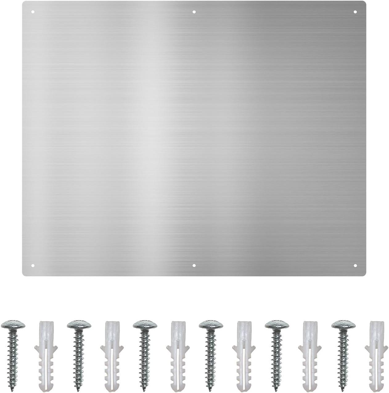 30" x 24" Stainless Steel Kitchen Backsplash Panel