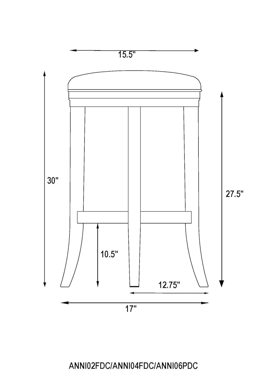 Natick Solid Wood Stool