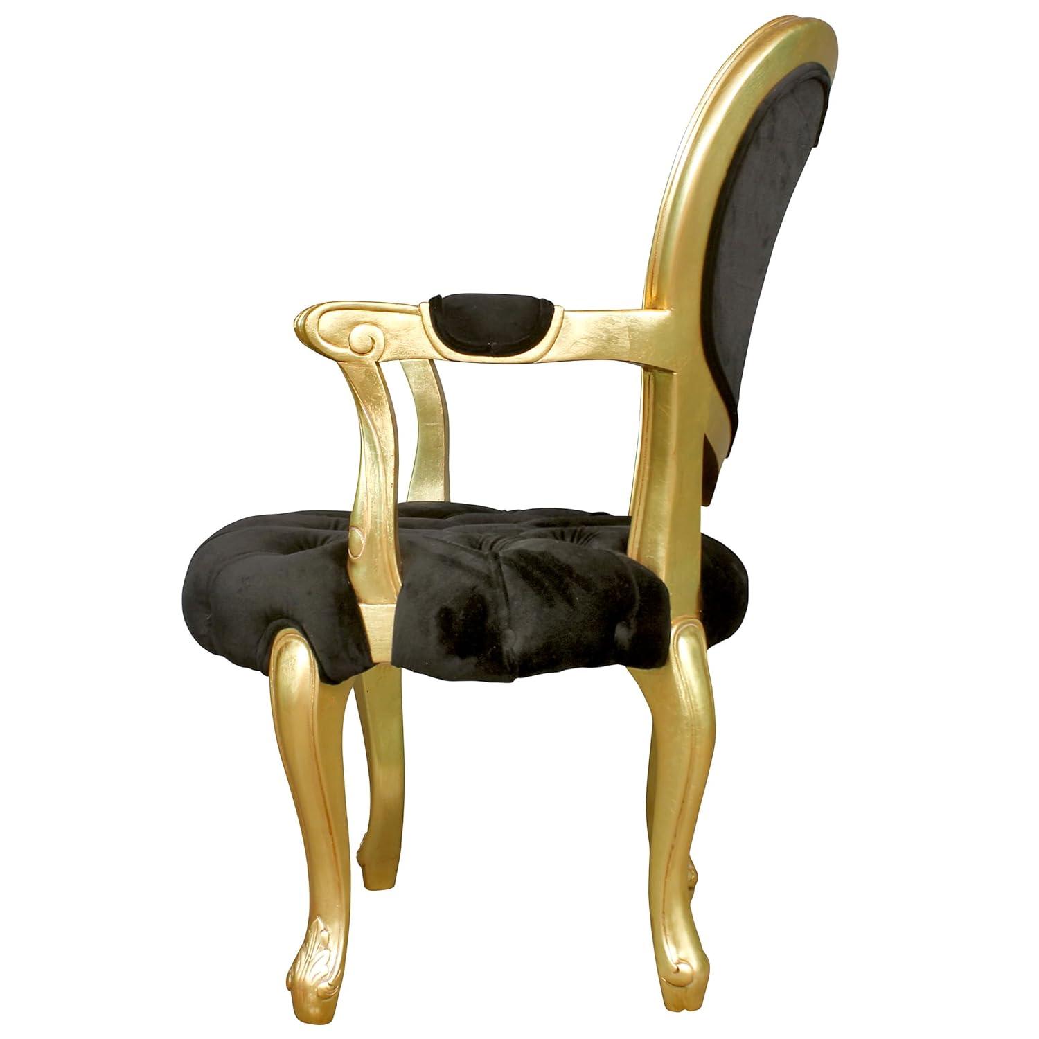 Design Toscano Sweetheart Victorian Heart-Backed Gilded Armchair