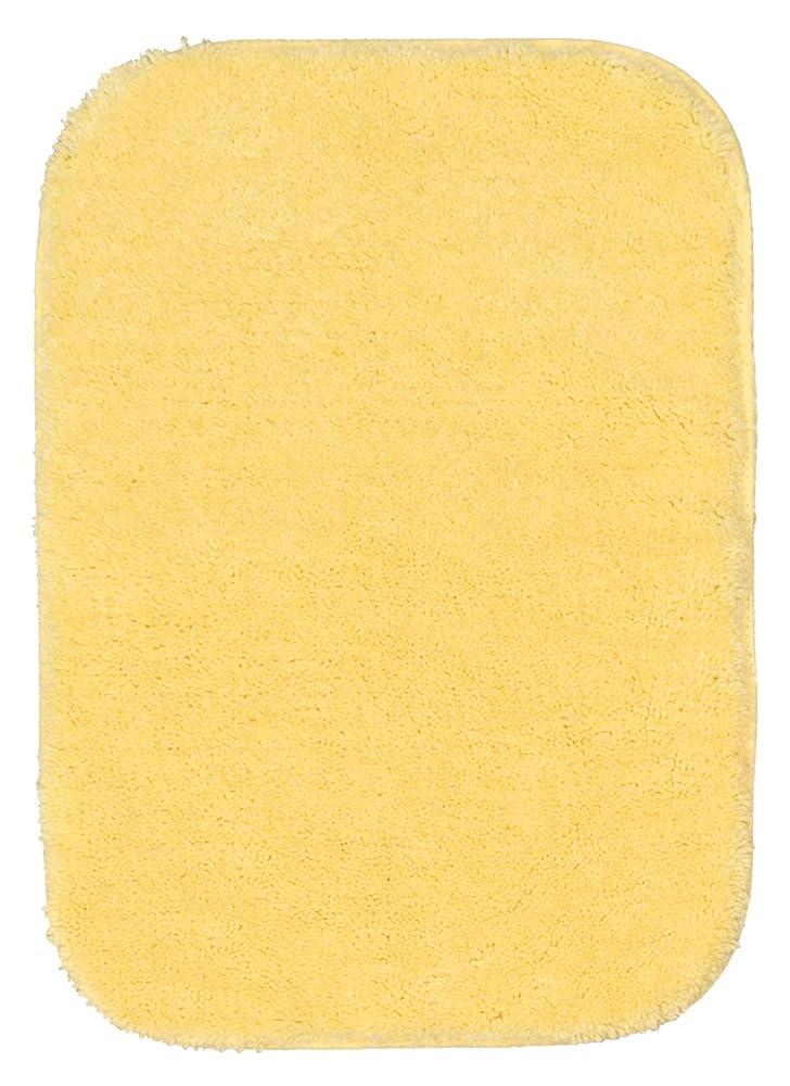 2pc Traditional Nylon Washable Bathroom Rug Set Yellow - Garland Rug