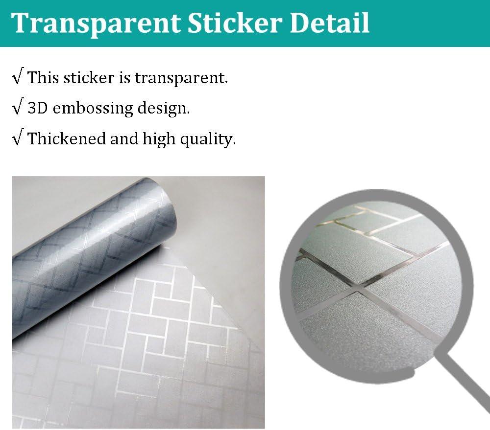 No Glue Privacy Window Film, Frosted Window Tint Stained Glass Static Cling Window Decor/Privacy Protection/Heat Control/Anti UV for Home/Office, 35.5x78.5 inch