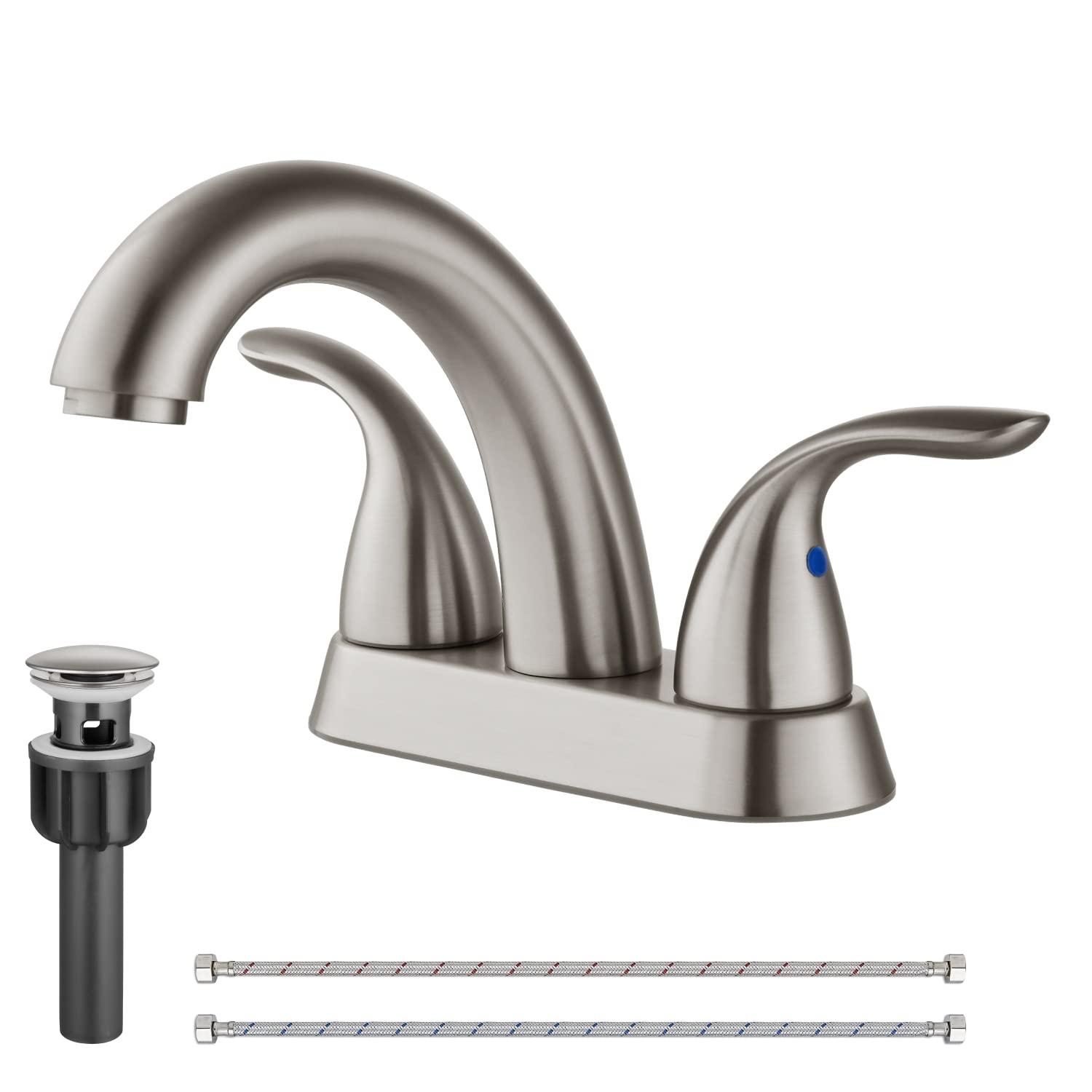 1.2 Flow Centerset Bathroom Sink Faucet with Drain